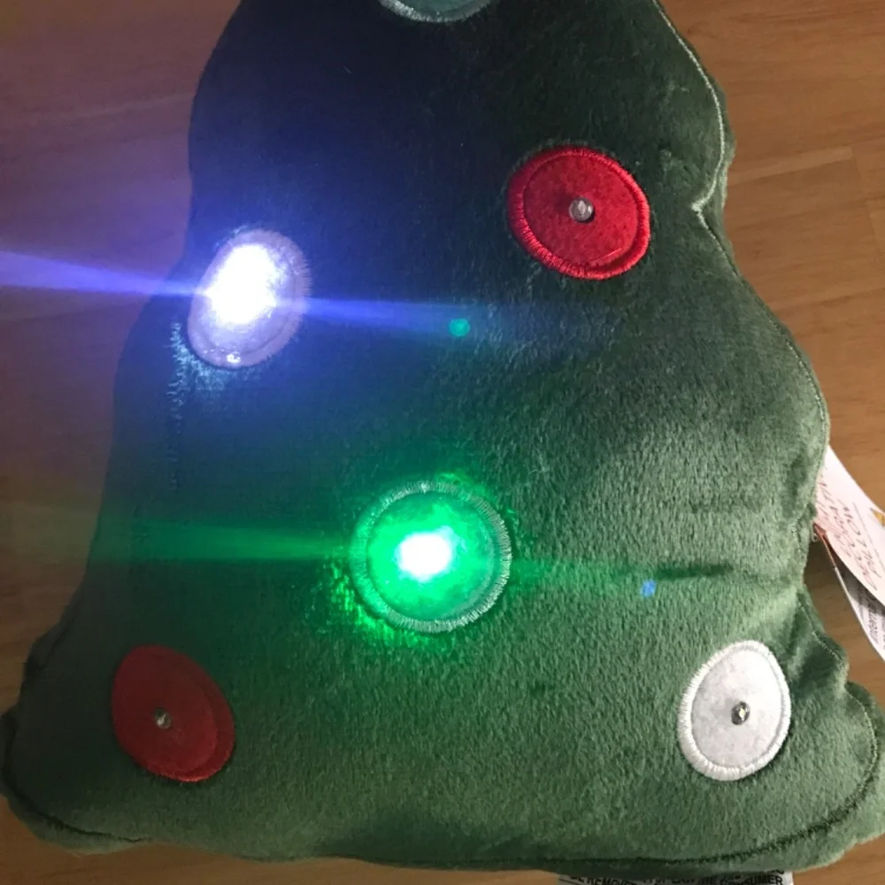 Target Bullseye Light Up Christmas Decorative Pillow